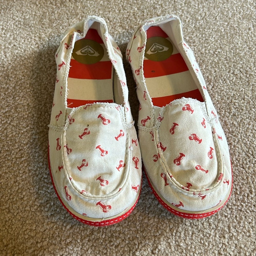 Roxy slip on lobster boat shoes